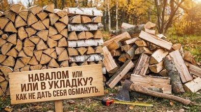 Как измерить объем дров