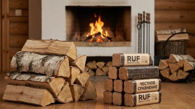 Брикеты против дров